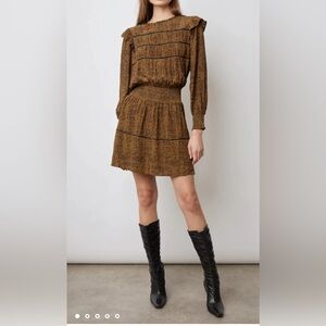 Rails Faren Dress Women’s Sepia Python Print Size M